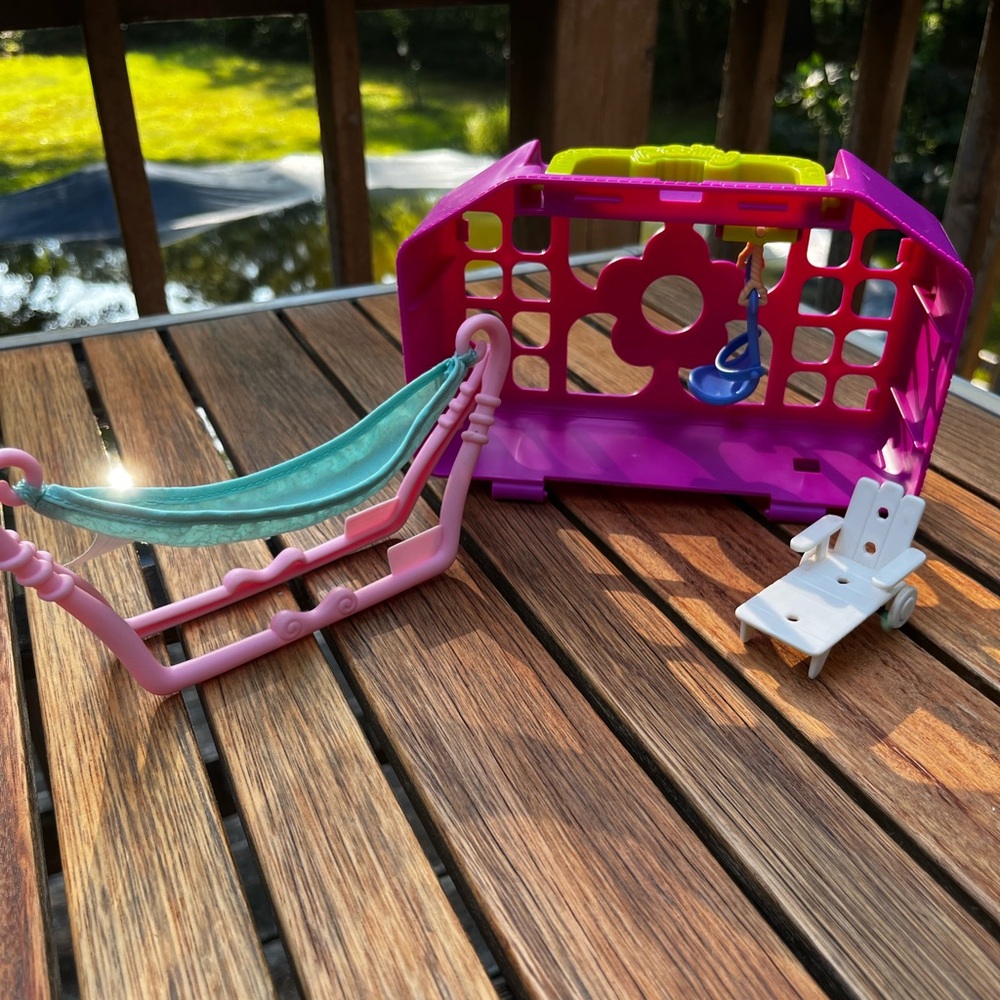 Polly Pocket: Colorful Swing Playset with Hammock and Chair